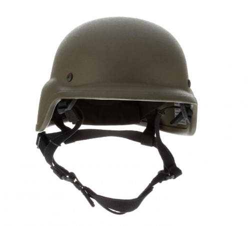 United Shield PASGT/PST Ballistic Helmet for Law Enforcement and Military, NIJ Level IIIA Protection, wide cut around the ears and collar to reduce interference from other equipment