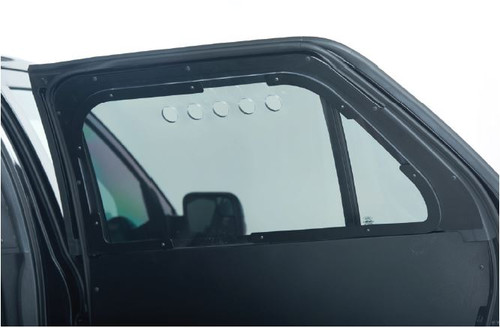 GO RHINO Chevrolet Tahoe (2015-2020) Prisoner Window Guards, Vertical Steel Bars or Polycarbonate with Reinforced Steel Frame, Texture Scratch Resistant Finish