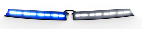 Code-3 Thin SuperVisor Interior LED Light Bar, Universal Mount, Front Facing, 2 or 3 Colors per module,