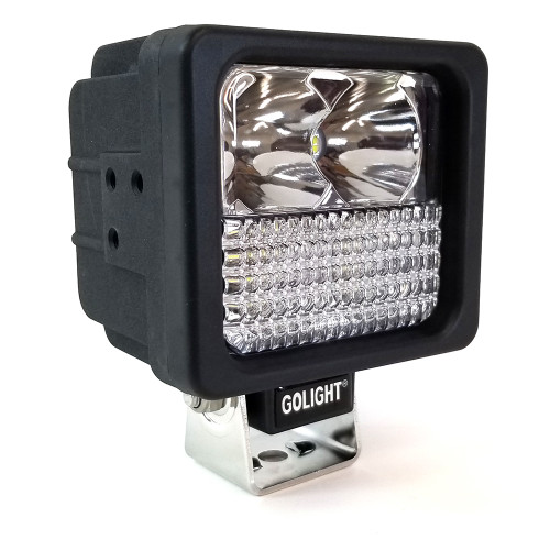 Golight 4021 GXL Permanent Mount LED Worklight, includes Standard Lens (pre-installed), Mounting Hardware, and 12 ft. Wire Lead, Worklight Option, Black