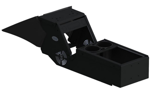 Gamber Johnson 7170-0887-00, 2021+ Dodge Charger Console Box and Cup Holder, includes faceplates and filler panels