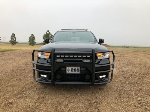 Thunder Struck DDR19-100TVI Grille Guard with Police Center Section & TVI Wrap Supports Compatible with Dodge Durango 2019-2020