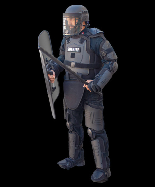 Point Blank Advanced Crowd Riot Control Suit for Police and Security Personnel Includes Adjustable Panels One Size Fits Most Baton and Helmet Sold Separately