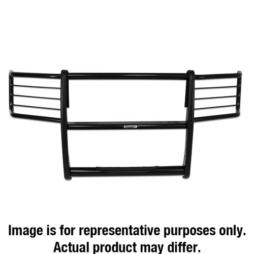 Go Rhino 3373MB Ford F-250 F-350 Super Duty 2017-2019 3000 Series StepGuard - Center Grille + Brush Guards, Black Mild Steel Installation Kit Included
