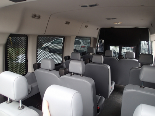 Havis WGI-F22 Interior Window Guard Kit for Window Van (Wagon) w/ Medium Roof, Long Length & Passenger Side Sliding Door, Ford Transit 2015-24