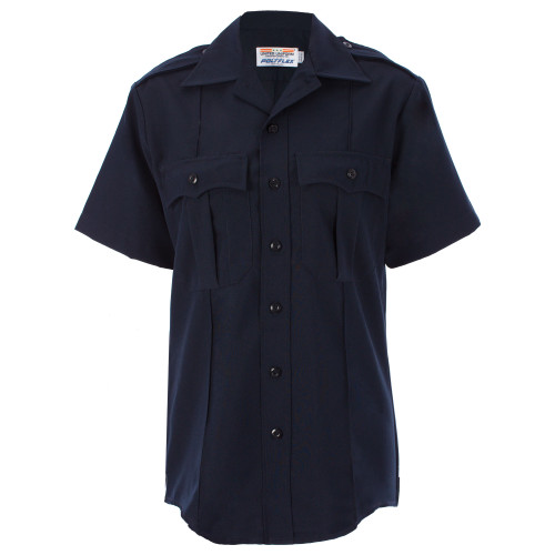 Tact Squad W11801 Womens Polyflex Uniform Short Sleeve Shirt, LAPD Navy, Polyester