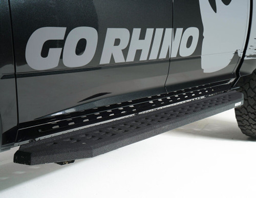 Go Rhino 69418087T Ford, F-250, F-350, 1999 - 2016, RB20 Running boards - Complete Kit: RB20 Running boards + Brackets, Galvanized Steel, Protective Bedliner coating, 69400087T RB20 + 6941765 RB Brackets