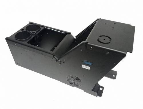 Gamber Johnson 7170-0166-0 Ford PI Utility, 2013-2019, console box with cup holder, includes faceplates and filler panels