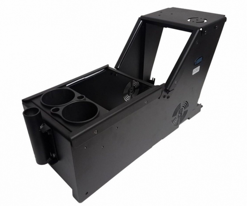 Gamber Johnson 7170-0166-03 Ford PI Utility, 2013-2019, console box with cup holder and Vertical Surface Mount, includes faceplates and filler panels