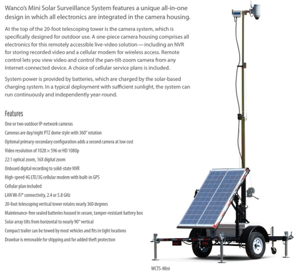 Mini Solar Integrator Trailer - Wanco Inc.