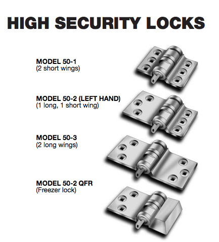 High-Security Freezer Lock (Right Hand) - Tufloc