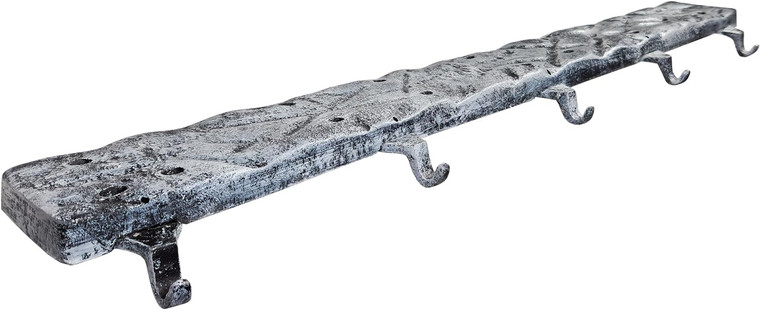 Christmas Stocking Holder, Single Long Base with 5 Hooks, 26.50 inches Long