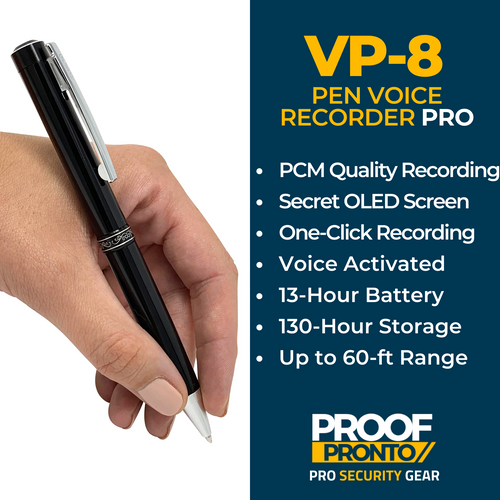 Pen Voice Recorder PCM with secret display screen