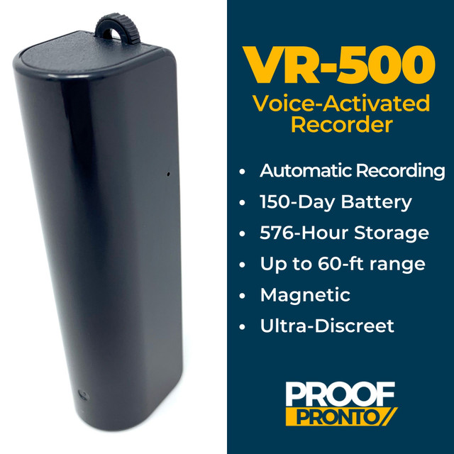 Long Duration Voice Recorder with Longest Battery Life - Voice Activated