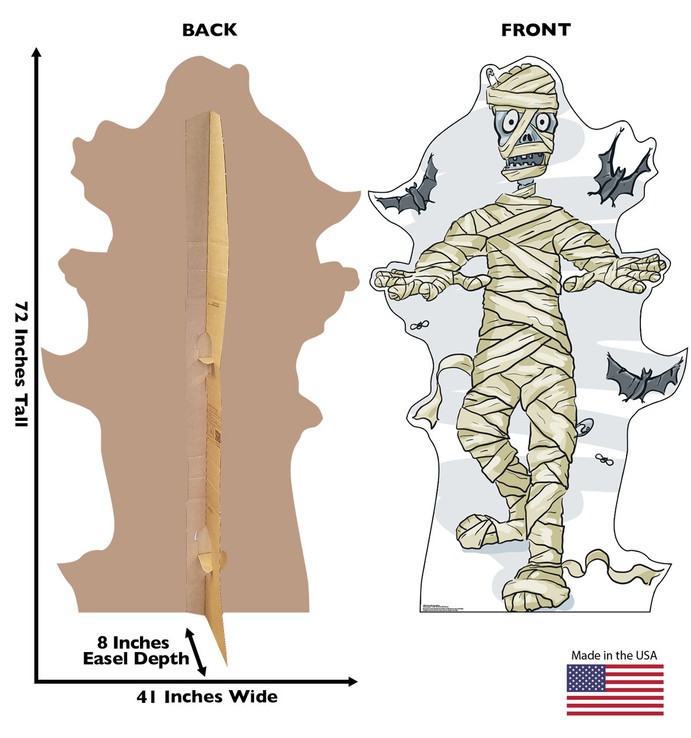 Cartoon Mummy & Bats