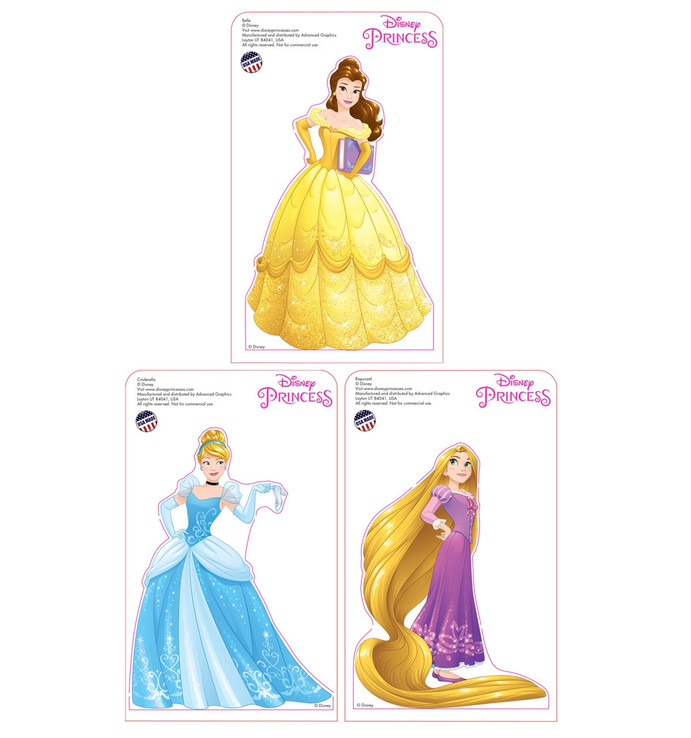 Mini Disney Princesses Standees 2016 (3 pack: Belle, Cinderella and Rapunzel)