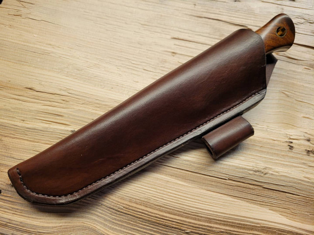Trapper Knife handmade bushcraft knife by QuickHatch Knife Co. in Idaho, built for hunting, camp chores, and outdoor use.