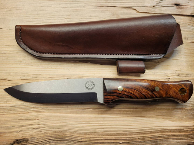 Trapper Knife handmade bushcraft knife by QuickHatch Knife Co. in Idaho, built for hunting, camp chores, and outdoor use.