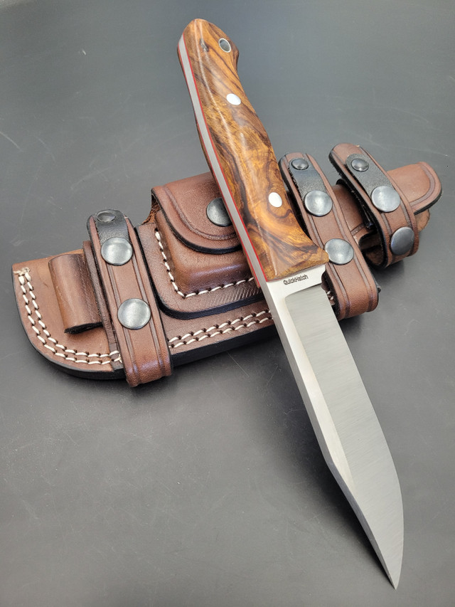 High Plains Hunter handmade hunting knife by QuickHatch Knife Co. in Idaho, built for field dressing, camp chores, and outdoor use.
