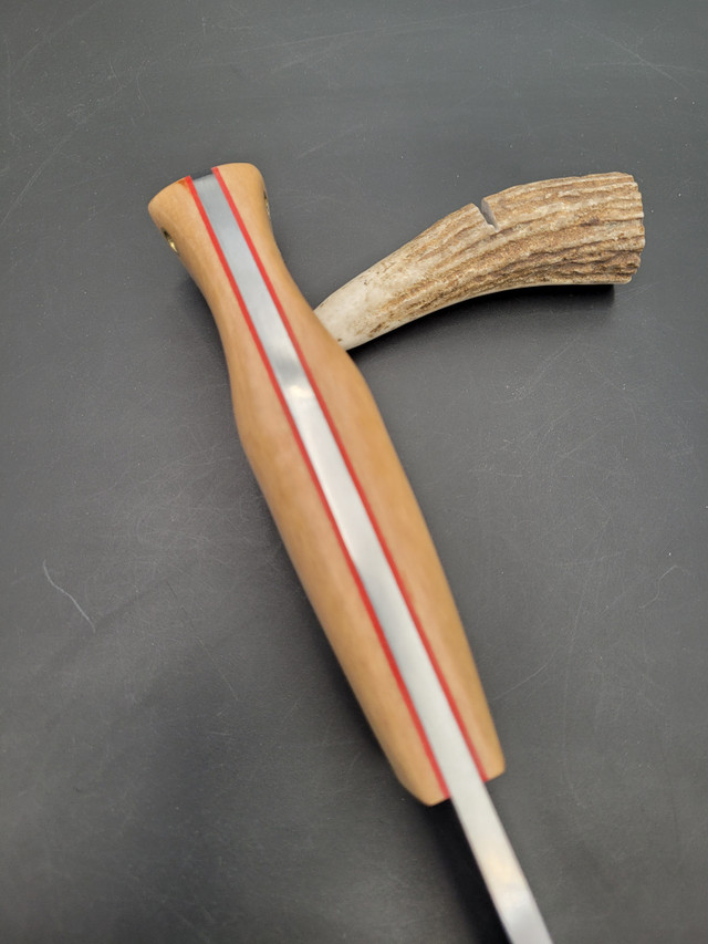 Field Scout handmade bushcraft knife by QuickHatch Knife Co. in Idaho, built for hunting, camp chores, and outdoor use.
