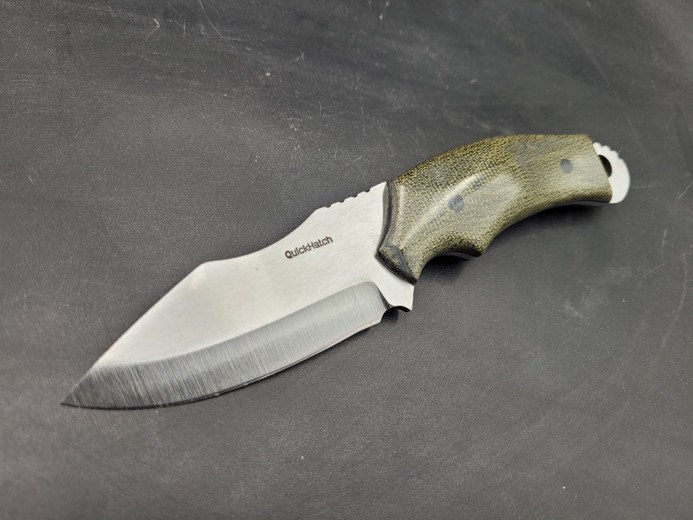 Phantom edc handmade EDC fixed blade knife by QuickHatch Knife Co., built in Idaho for everyday carry, camp, and field use.