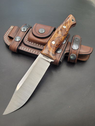 High Plains Hunter handmade hunting knife by QuickHatch Knife Co. in Idaho, built for field dressing, camp chores, and outdoor use.