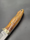 Deer Hunter drop point handmade hunting knife by QuickHatch Knife Co. in Idaho, built for field dressing, camp chores, and outdoor use.