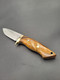 Deer Hunter drop point handmade hunting knife by QuickHatch Knife Co. in Idaho, built for field dressing, camp chores, and outdoor use.