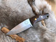 Drop point edc handmade EDC fixed blade knife by QuickHatch Knife Co., built in Idaho for everyday carry, camp, and field use.