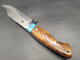 Highwayman Knife handmade fixed blade knife with guard by QuickHatch Knife Co., built in Idaho for hunting, camp, and outdoor use.