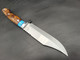 Highwayman Knife handmade fixed blade knife with guard by QuickHatch Knife Co., built in Idaho for hunting, camp, and outdoor use.