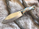 Huntsman Knife handmade bushcraft knife by QuickHatch Knife Co. in Idaho, built for hunting, camp chores, and outdoor use.