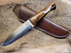 Trapper Knife handmade bushcraft knife by QuickHatch Knife Co. in Idaho, built for hunting, camp chores, and outdoor use.