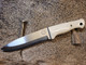 Trapper Knife handmade bushcraft knife by QuickHatch Knife Co. in Idaho, built for hunting, camp chores, and outdoor use.