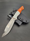 Bootcamp handmade bushcraft knife by QuickHatch Knife Co. in Idaho, built for hunting, camp chores, and outdoor use.