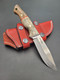 Bootcamp handmade bushcraft knife by QuickHatch Knife Co. in Idaho, built for hunting, camp chores, and outdoor use.