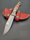 Bootcamp handmade bushcraft knife by QuickHatch Knife Co. in Idaho, built for hunting, camp chores, and outdoor use.
