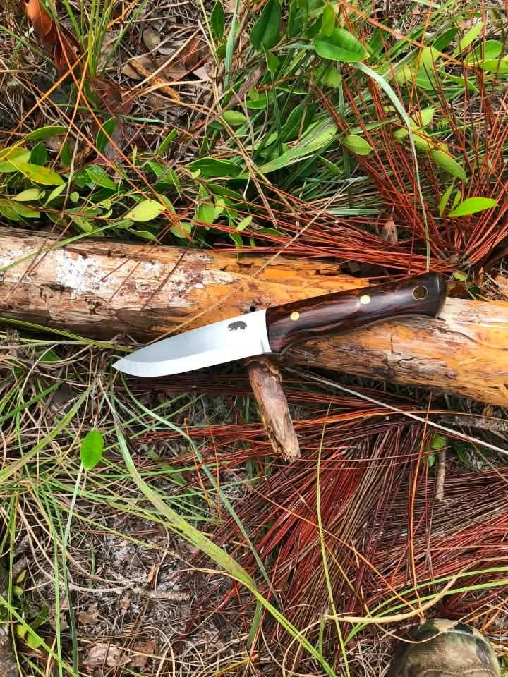 QuickHatch knife in a hunting camp setting