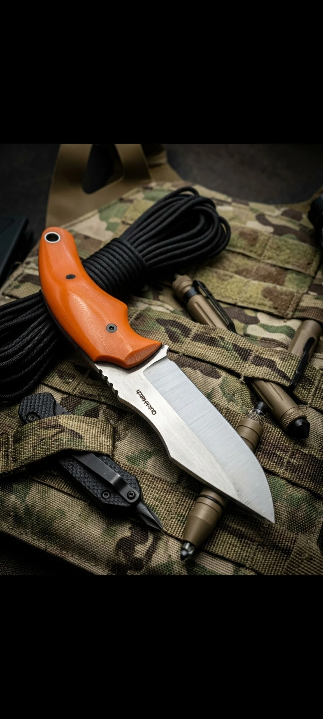 QuickHatch Trapper handmade knife build