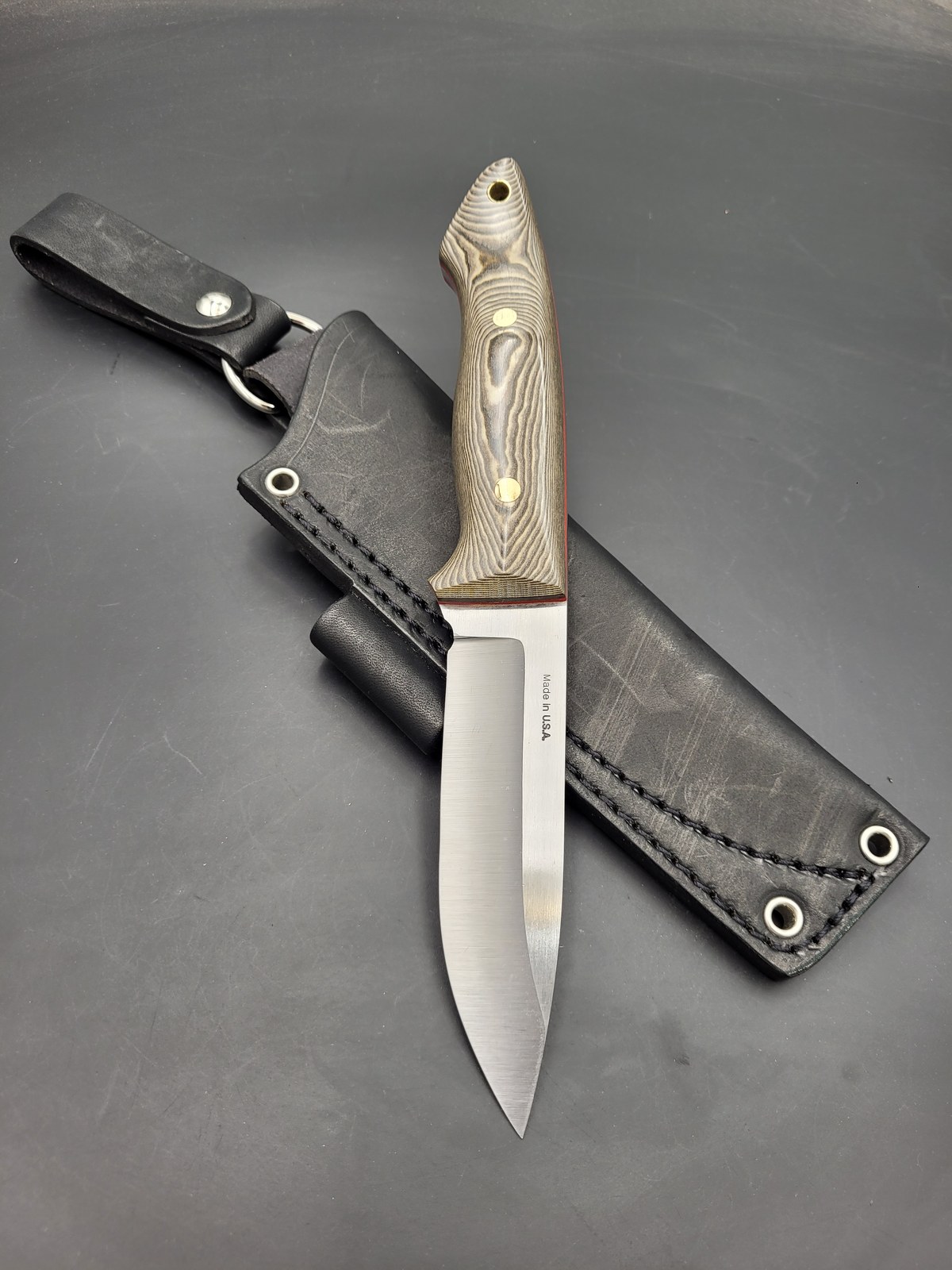 Ready-to-Ship Field Scout knife with sheath