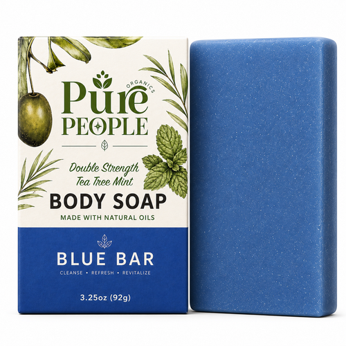Pure People Organics Blue Bar Botanical Body Soap