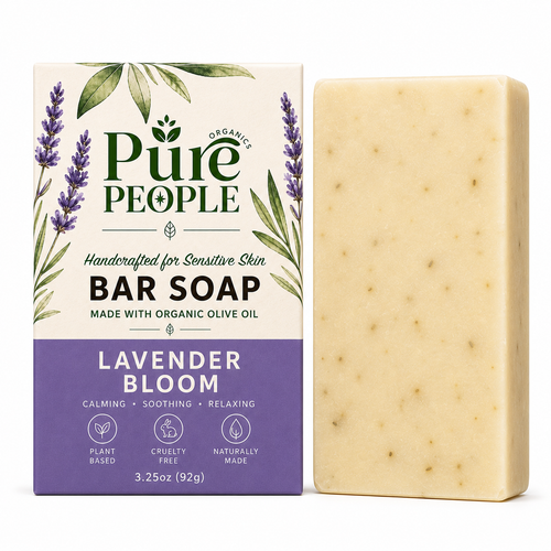 Pure People Organics Lavender Bloom Botanical Bar Soap