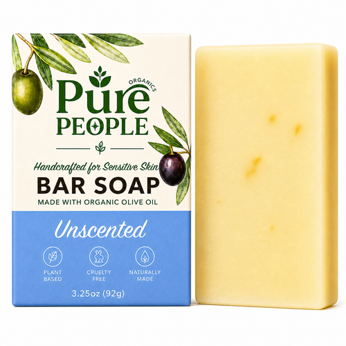 Pure People Organics Fragrance-Free Gentle Botanical Bar Soap