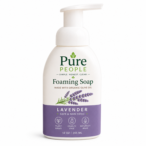 Lavender Foaming Hand Soap – Made with Organic Olive Oil | Plant-Based & Non-Toxic