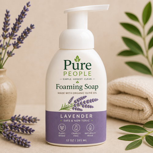 Lavender Foaming Hand Soap – Made with Organic Olive Oil | Plant-Based & Non-Toxic