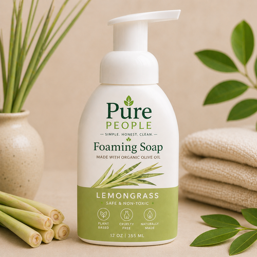 Lemongrass Foaming Hand Soap – Made with Organic Olive Oil | Plant-Based & Non-Toxic