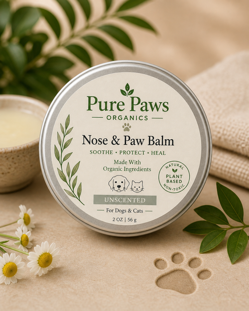 Pure Paws Organics Pet Nose & Paw Balm | Natural Paw Moisturizer & Nose Butter