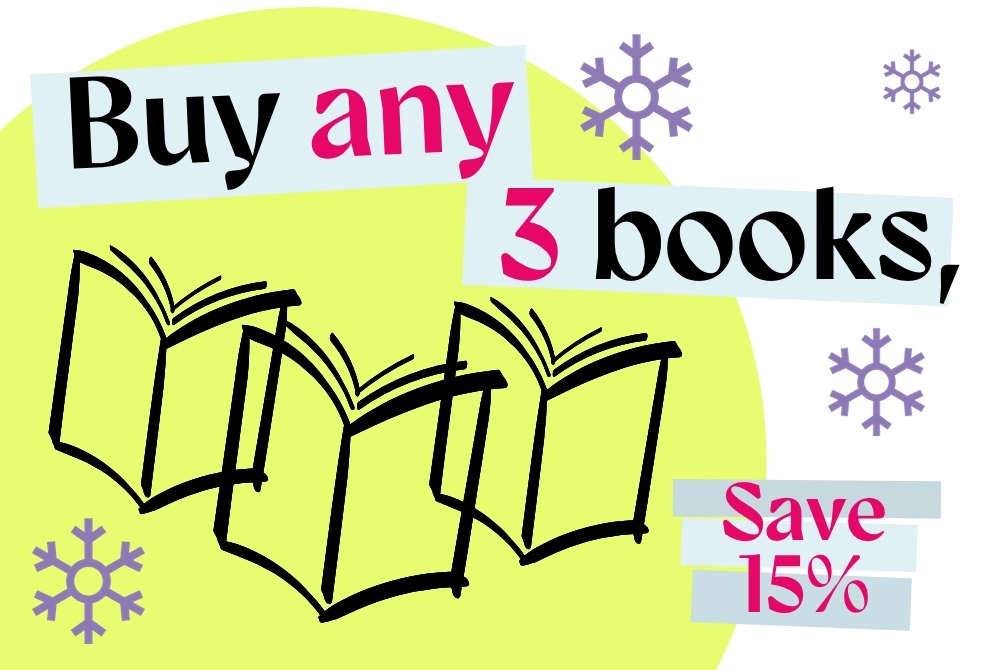Buy any 3 books, save 15%
