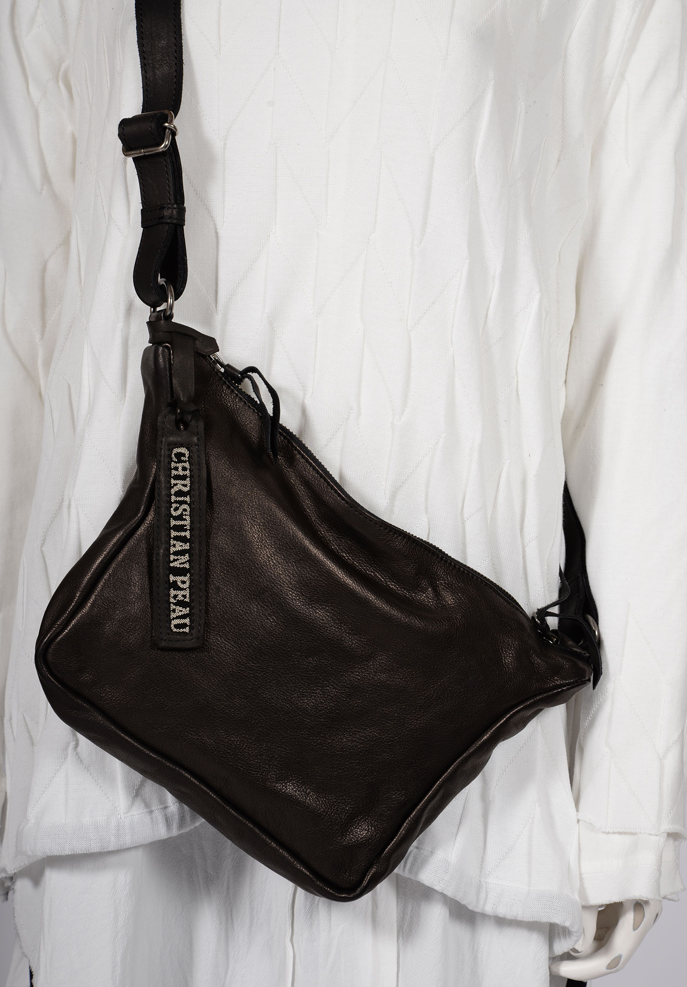 CHRISTIAN PEAU - SHOULDER BAG 3K001 SMALL - BLACK