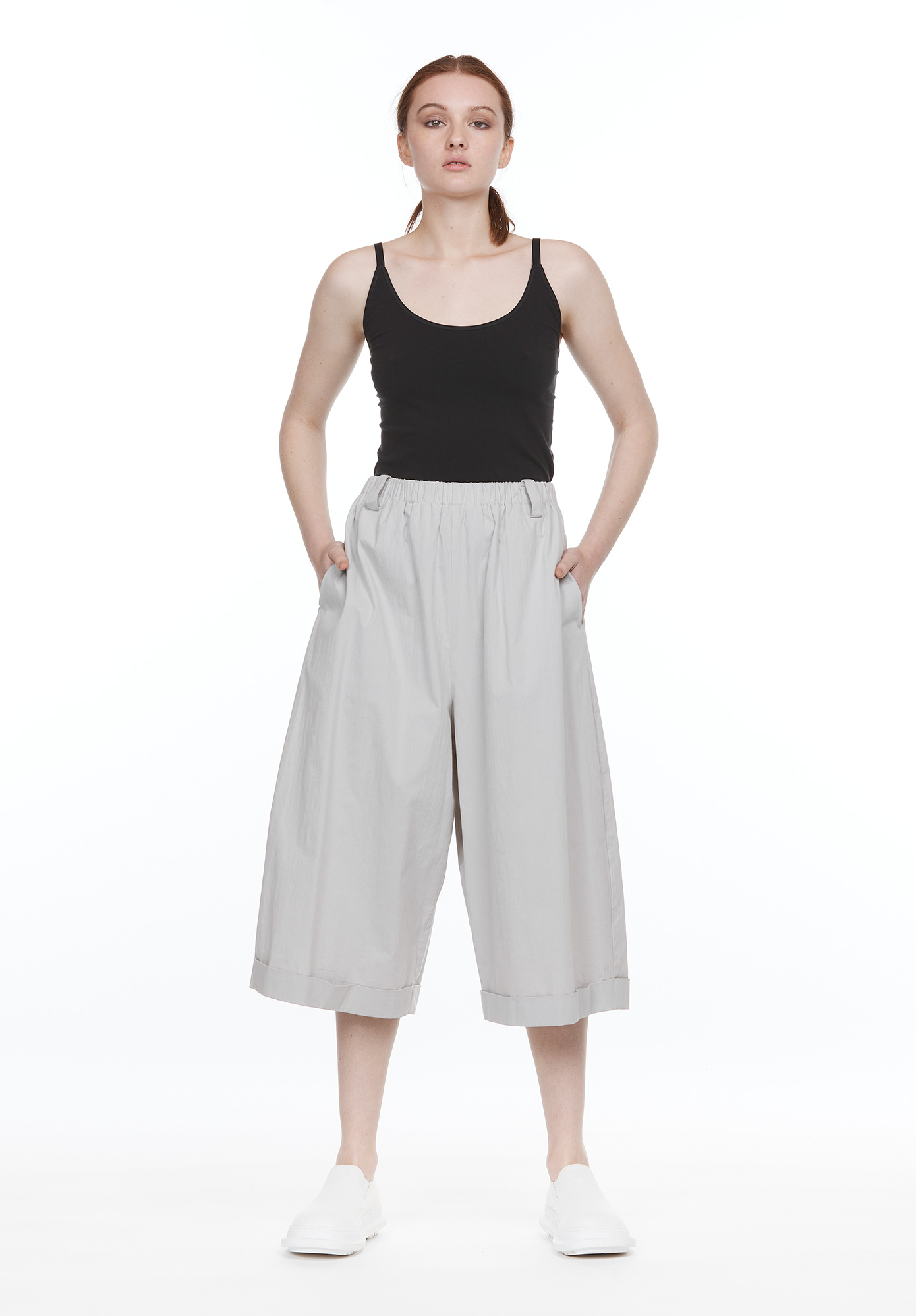 MOYURU - BOX PANT WITH CUFF - GREY